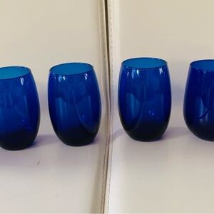 Cobalt blue glasses